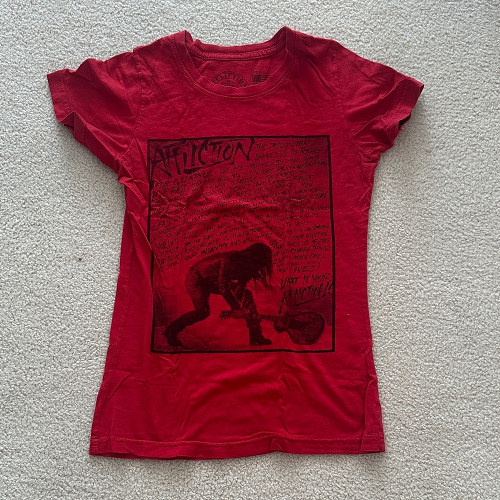Affliction Crimson Graphic Tee